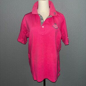 RARE VINTAGE 2010 JAPANESE MASTER BUNNY EDITION WOMEN'S GOLF POLO SHIRT  EUC 6